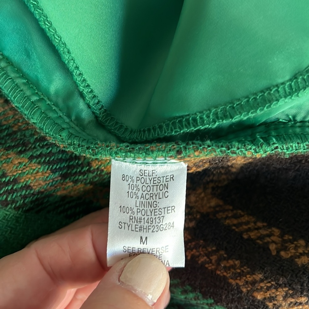 🍁 Rustic Green Over sized Shacket - Picture 8 of 9